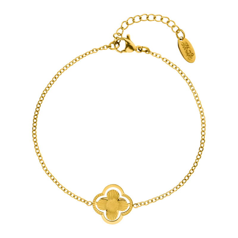 Sweet Life Lucky Leaf Armband 14K Vergoldet