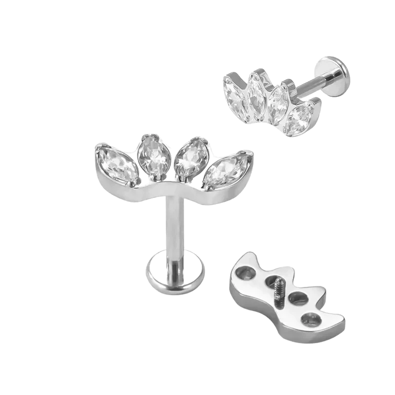 Magic Lotus Labret Piercing - Titan