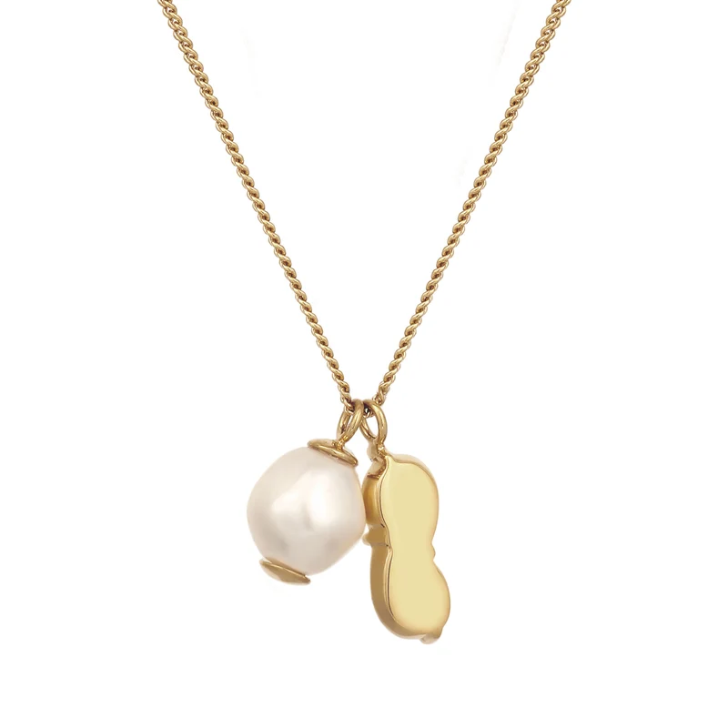 Halskette Tropfen | Mit Kristallen von Swarovski® (Hellgrün) & Synthetische Perle