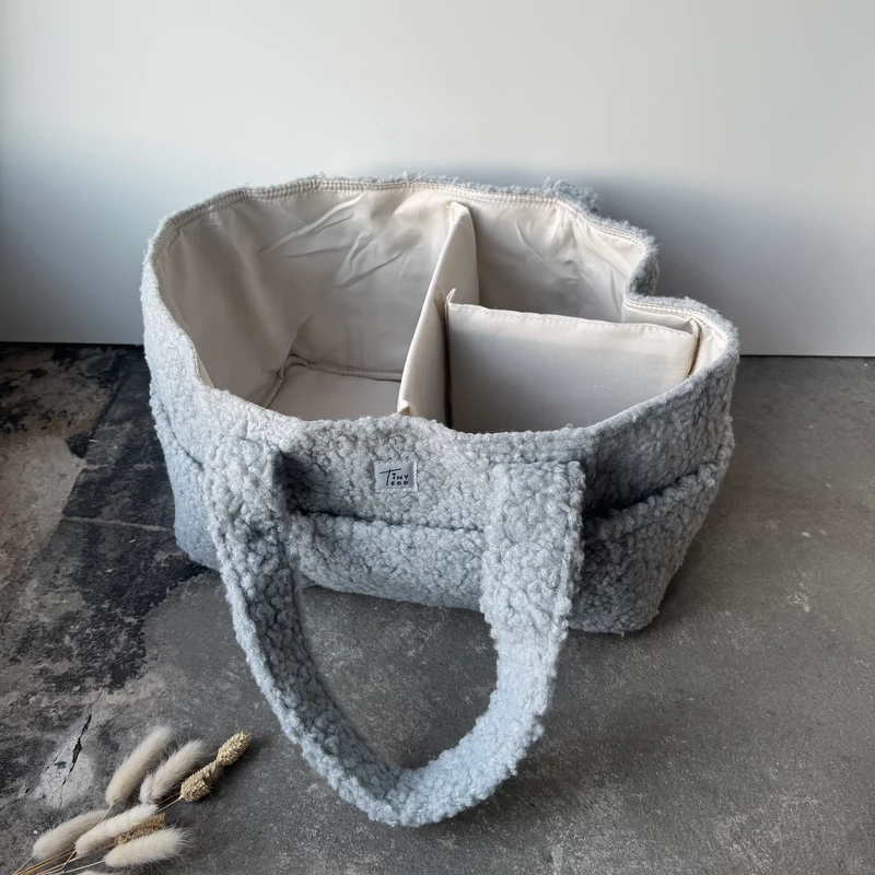 Fluffy Organizer Bag - Ice