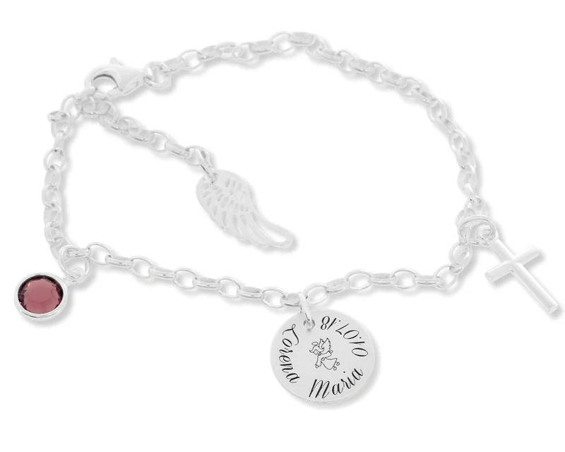SILBERARMBAND KINDERSCHMUCK 925 SILBER MIT GRAVUR
