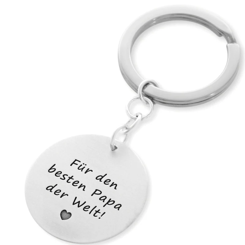 SCHLÜSSEL ANHÄNGER MIT GRAVUR, HERREN ACCESSOIRE, GESCHENK PAPA, VATERTAG