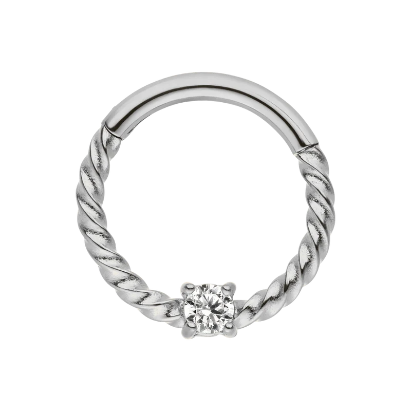 Stone Twist Clicker Piercing