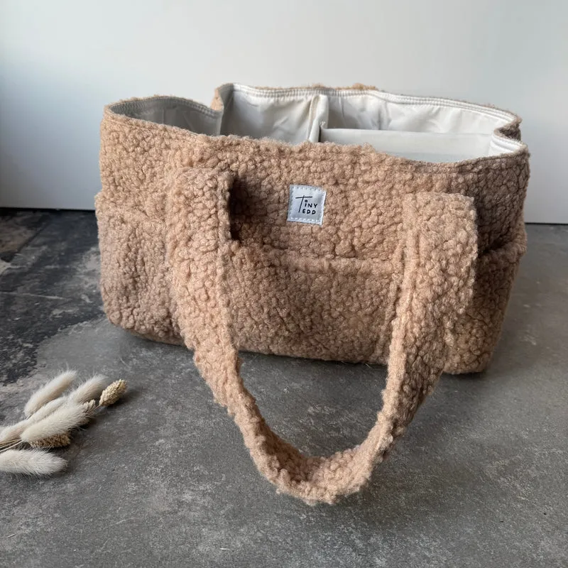 Fluffy Organizer Bag - Camel