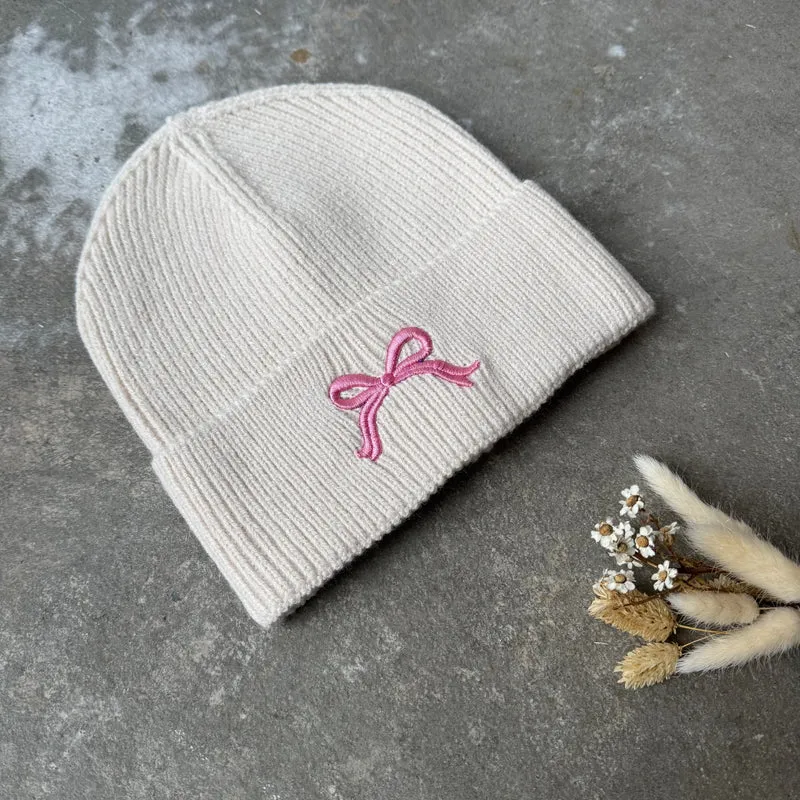 Schleifen Mütze - Pink Edition