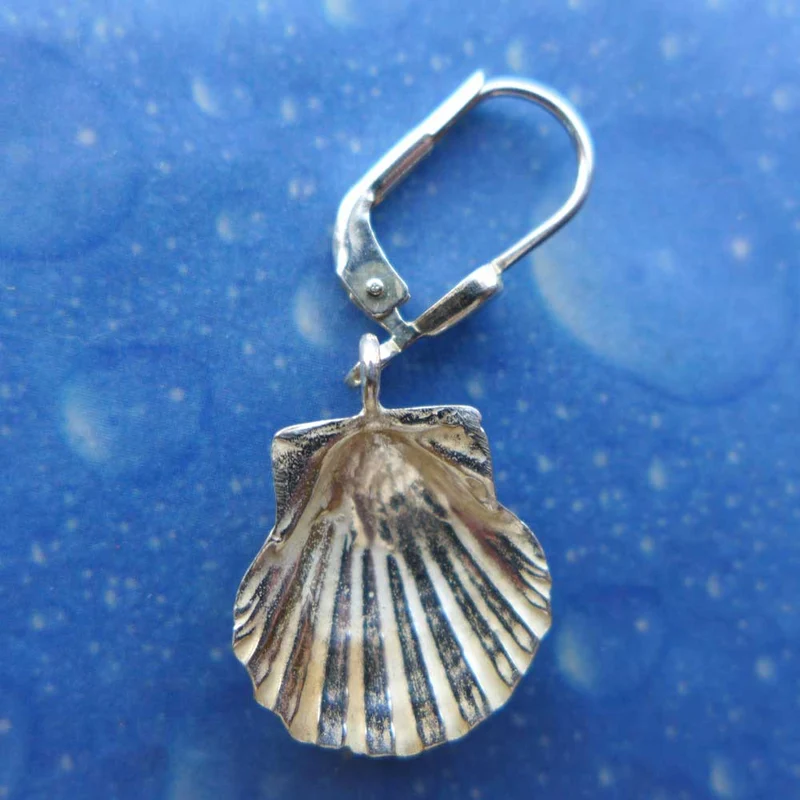 Pilgermuschel Silber Geschenk Ohrhänger xs neu