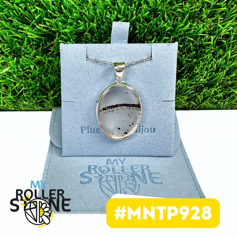 Montana-Achat-Anhänger aus 925er Sterlingsilber (MNTP928)
