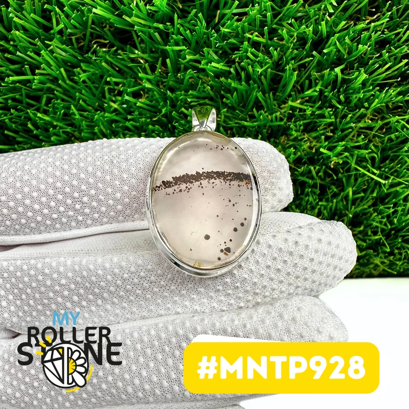 Montana-Achat-Anhänger aus 925er Sterlingsilber (MNTP928)