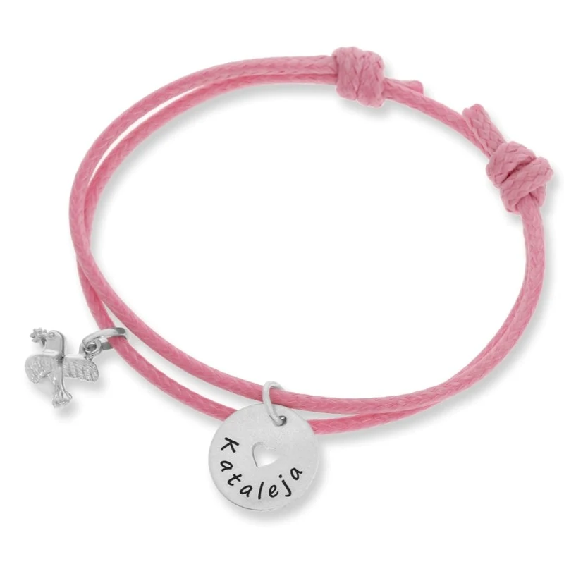 ARMBAND FÜR KINDER MIT GRAVUR TAUFARMBAND MIT TAUBE TAUFSCHMUCK NAME