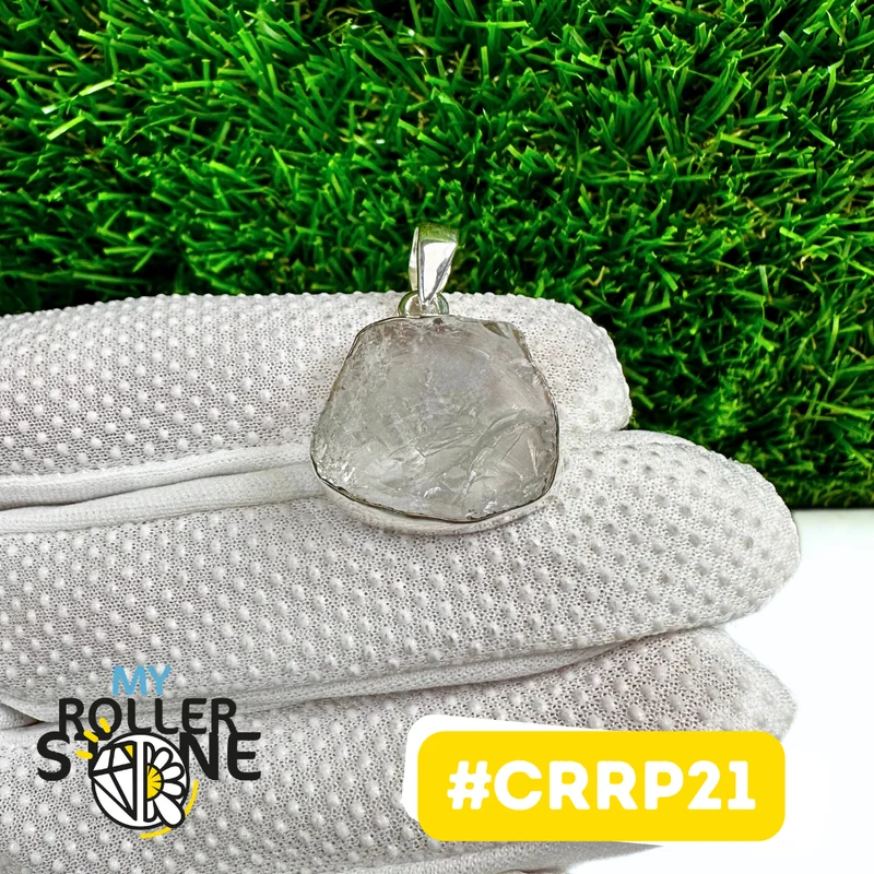Anhänger aus rohem Bergkristall (CRRP21)