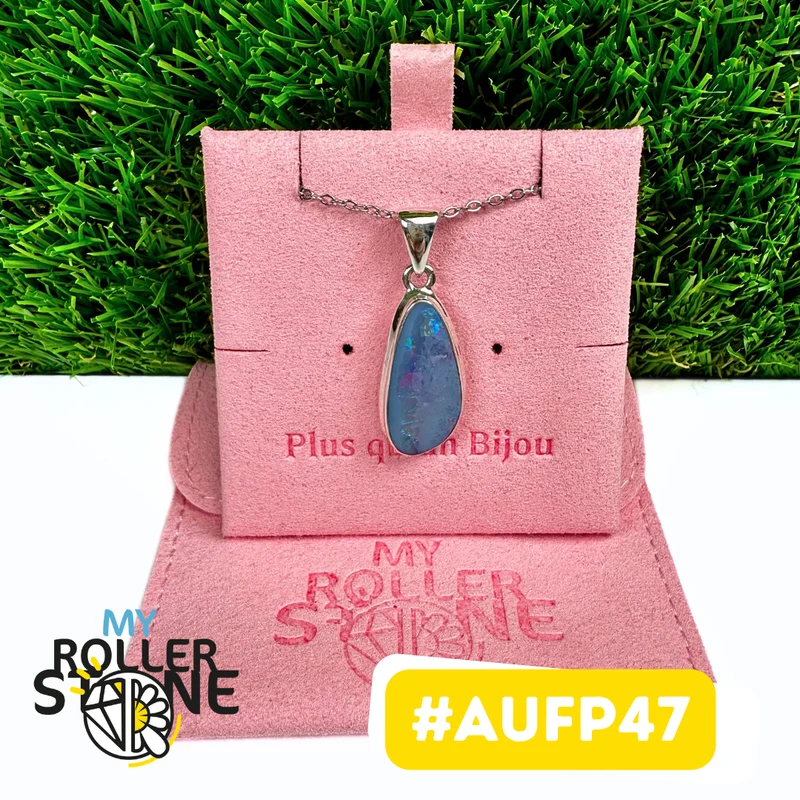 Australischer Opal-Anhänger in 925er Sterlingsilber (AUFP47)