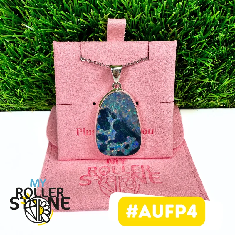 Australischer Opal-Anhänger in 925er Sterlingsilber (AUFP4)