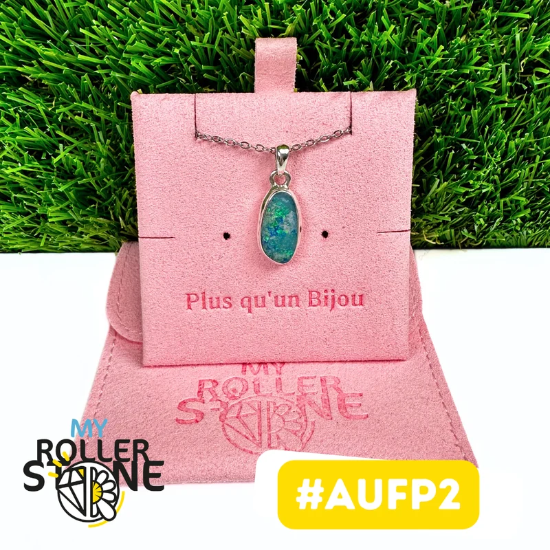 Australischer Opal-Anhänger in 925er Sterlingsilber (AUFP2)