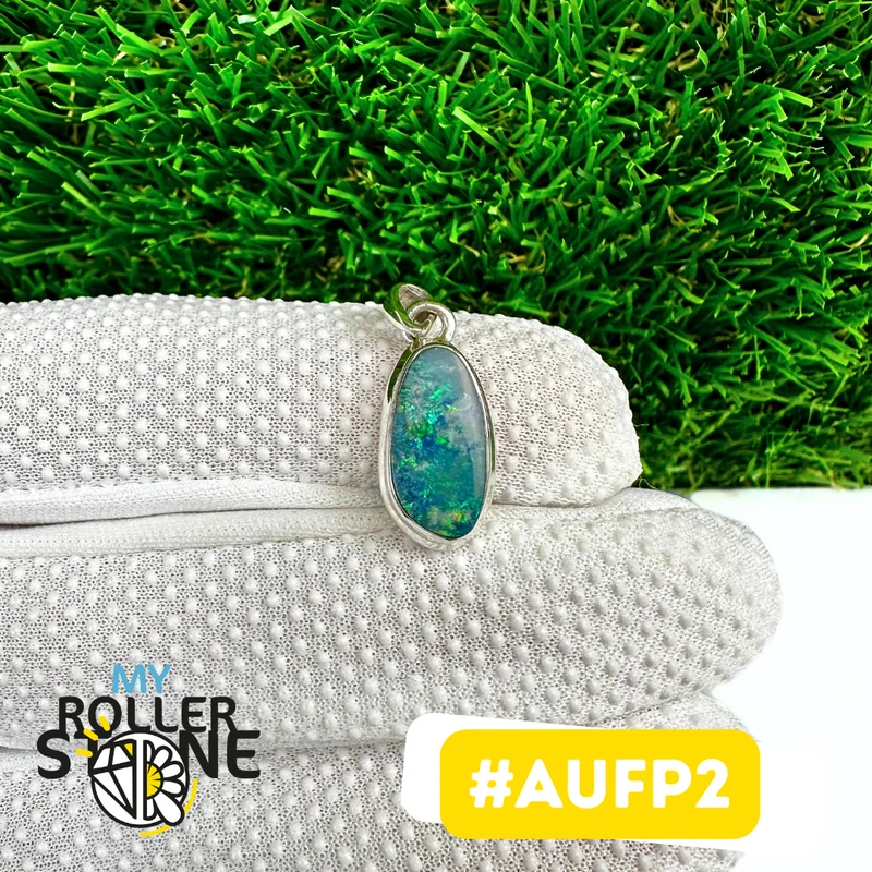 Australischer Opal-Anhänger in 925er Sterlingsilber (AUFP2)