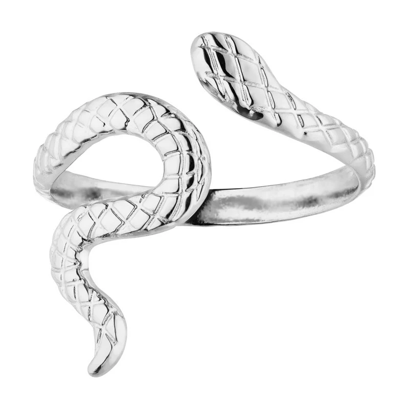 Looping Snake Ring | 18K vergoldet