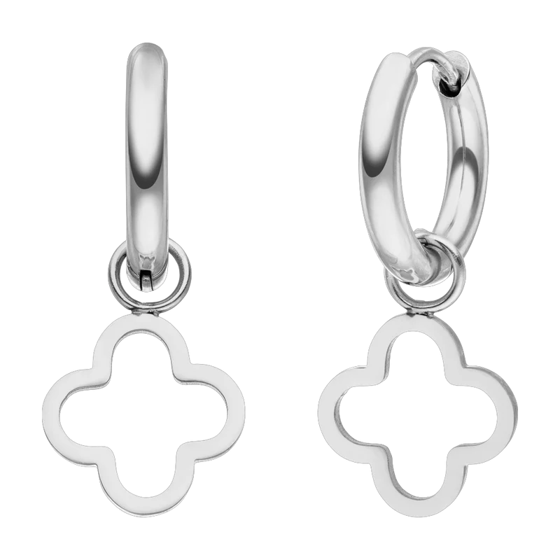 Simple Clover Ohrringe | 18K vergoldet
