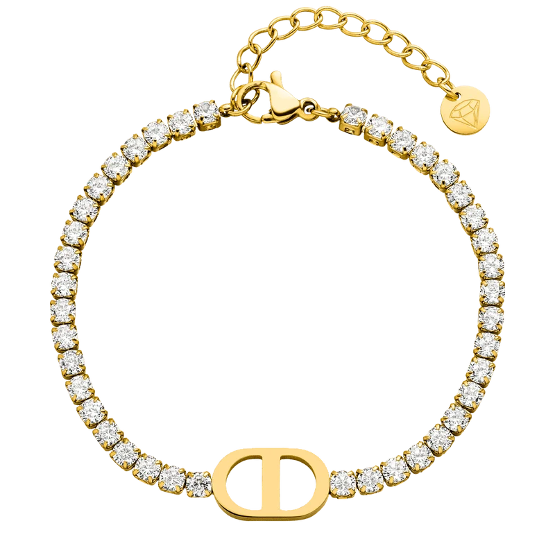 Tennis Prestige Armband | 18K vergoldet