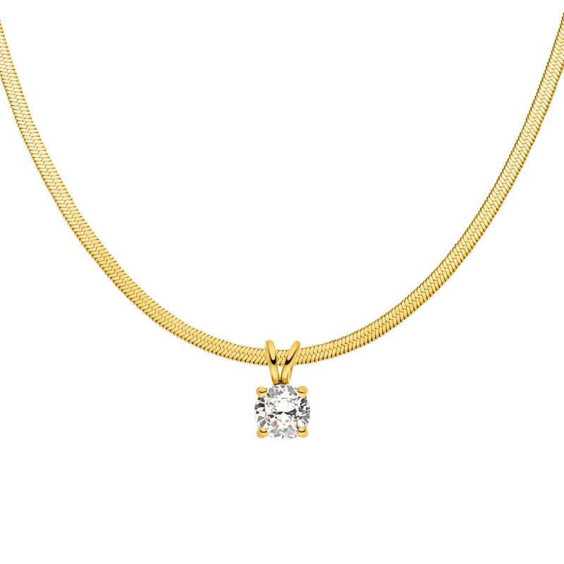 Glamour Snake Halskette | 18K vergoldet