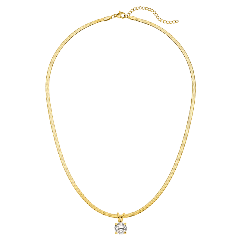 Glamour Snake Halskette | 18K vergoldet