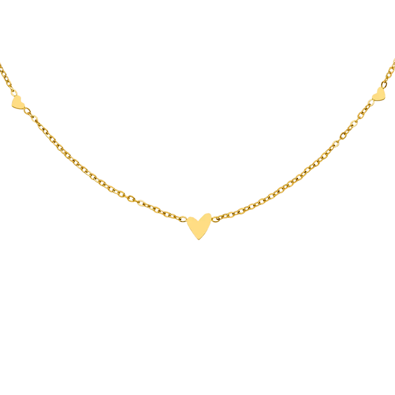 Cute Heart Halskette | 18K vergoldet