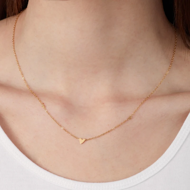 Cute Heart Halskette | 18K vergoldet