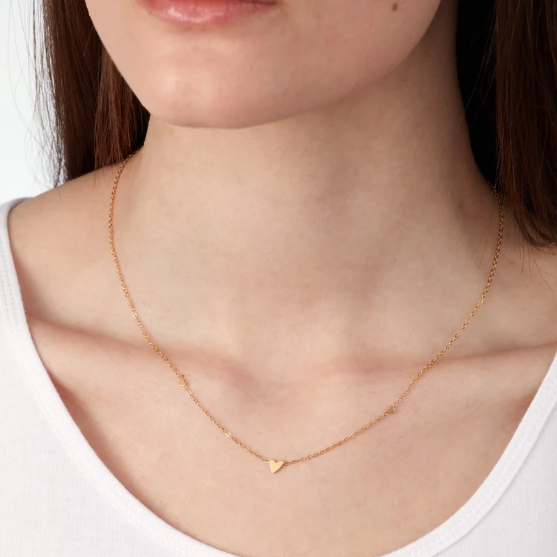 Cute Heart Halskette | 18K vergoldet