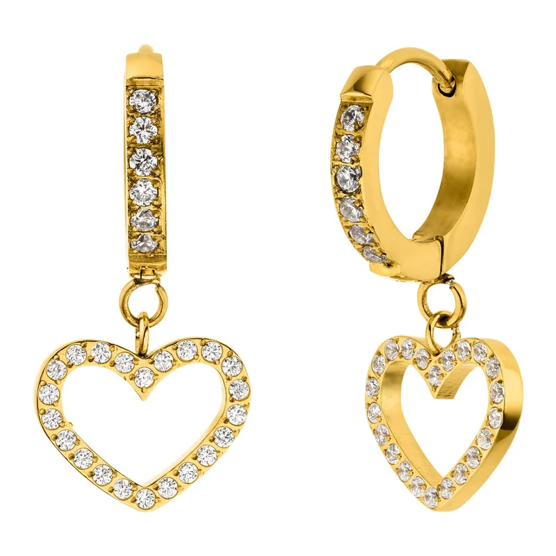 Love Heart Ohrringe | 18K vergoldet