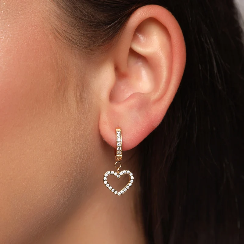 Love Heart Ohrringe | 18K vergoldet