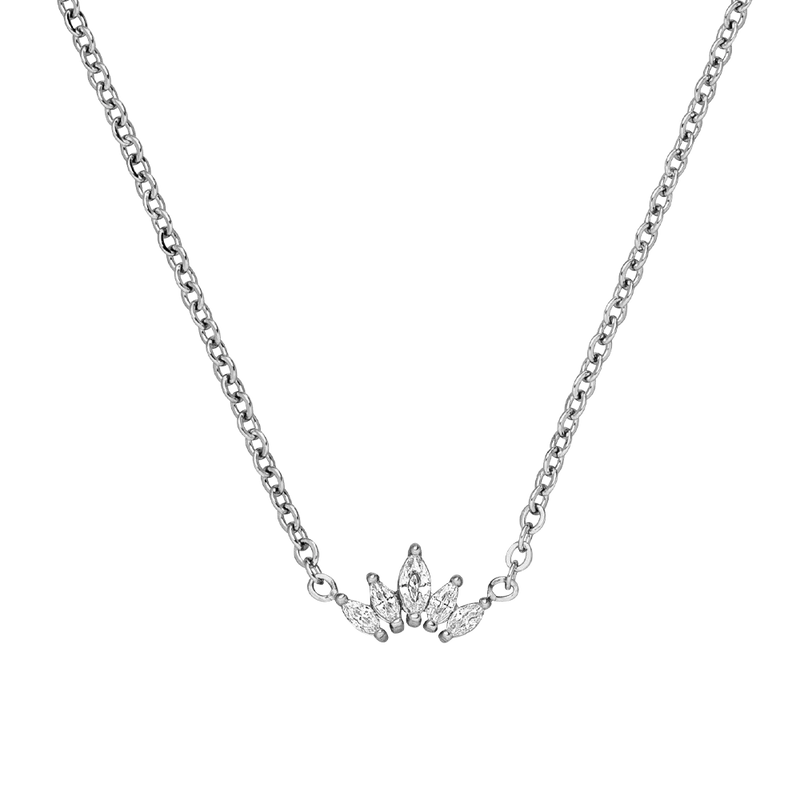 Crown Halskette | 18K vergoldet