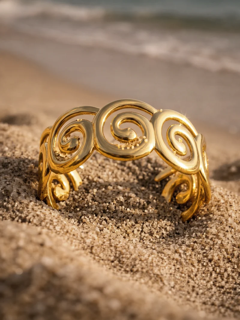 Spiral Elegance Armcuff