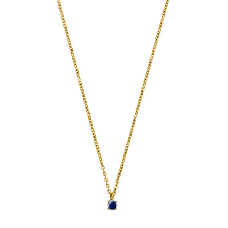 Elegance Birthstone Kette 14K Vergoldet