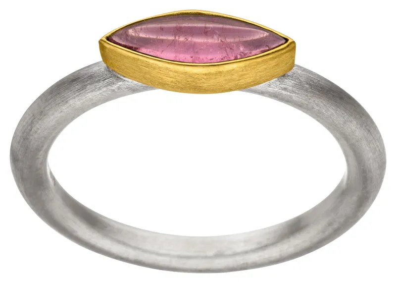925er Silber Ring feingoldbelegt MANU R1205TUR