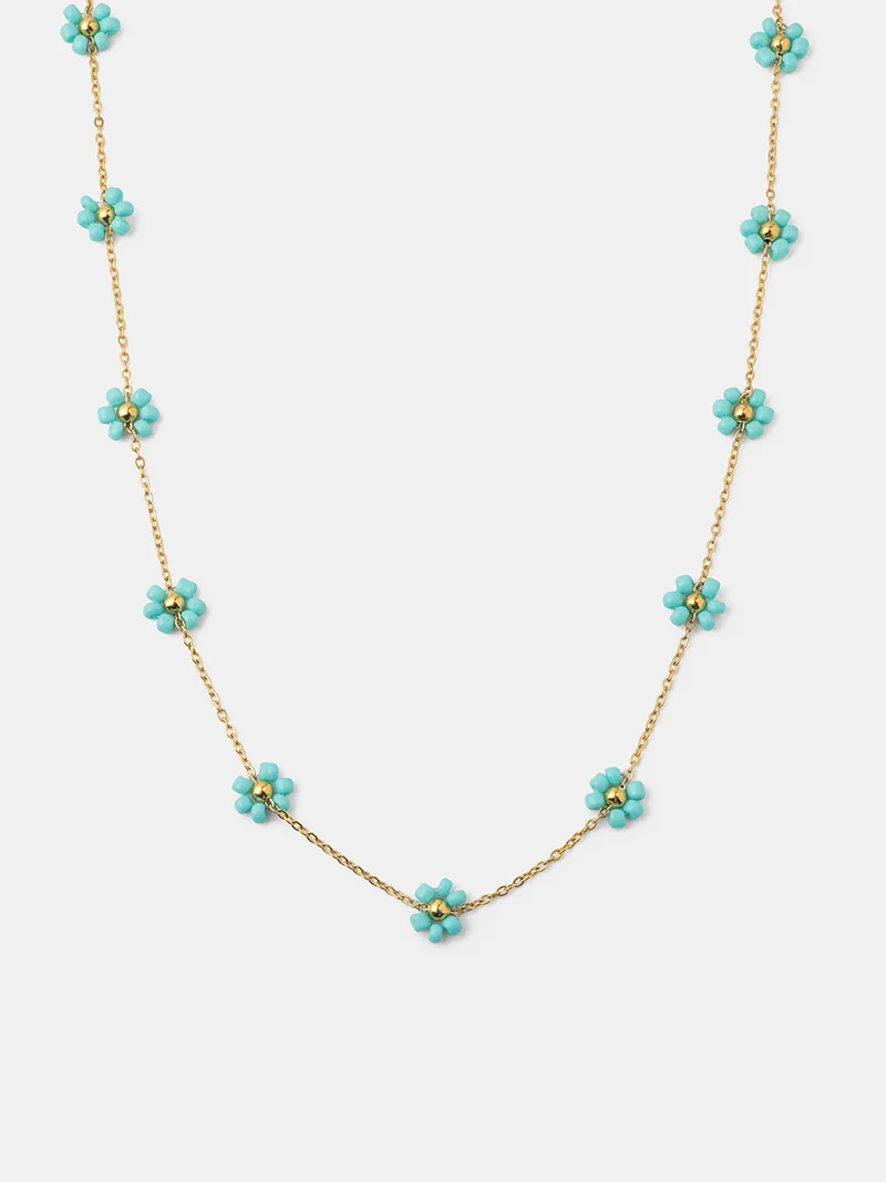 Blossom Moment Turquoise Color Kette