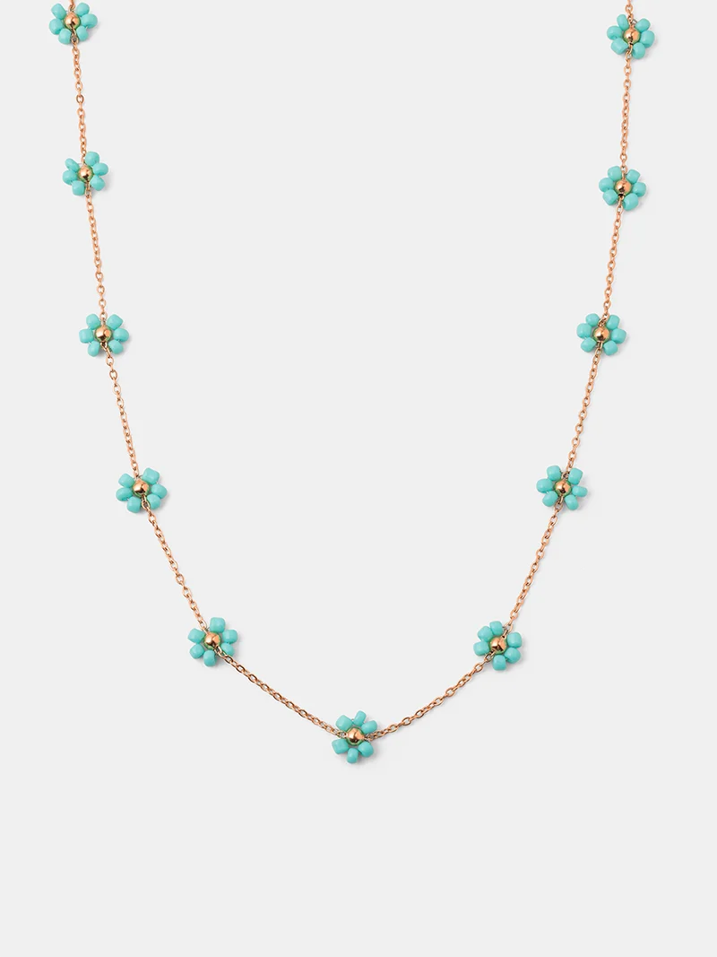 Blossom Moment Turquoise Color Kette