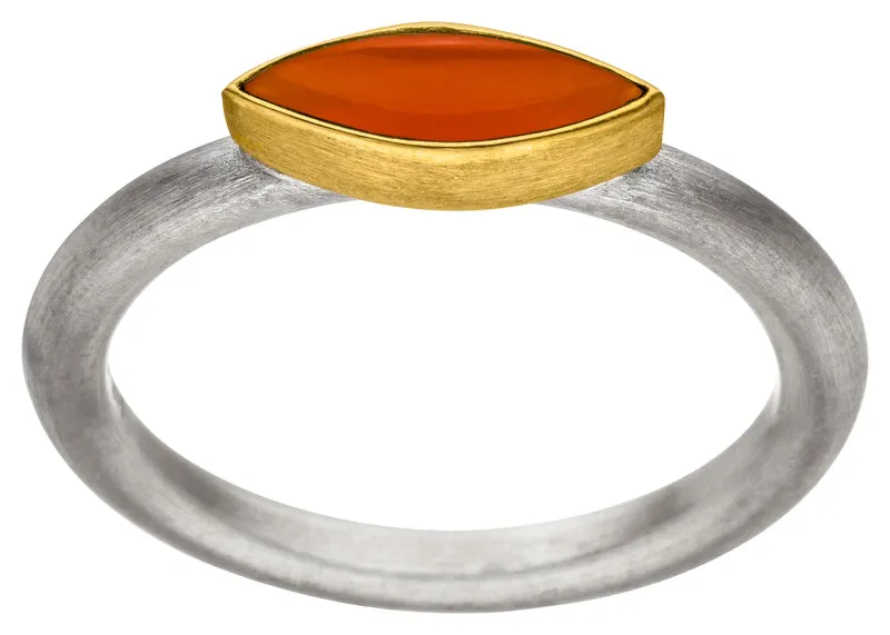 925er Silber Ring feingoldbelegt MANU R1205KA