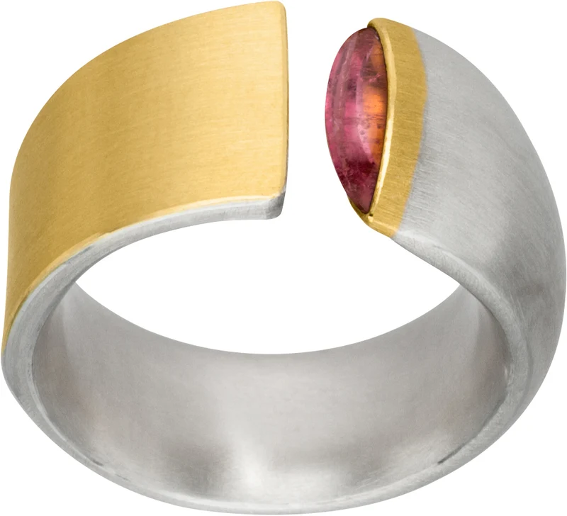 925er Silber Ring feingoldbelegt MANU R1066TUR