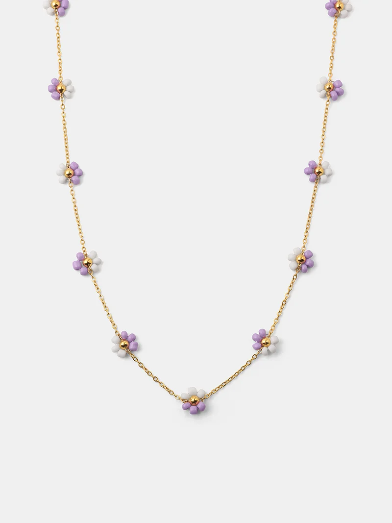 Blossom Moment Purple-white Kette