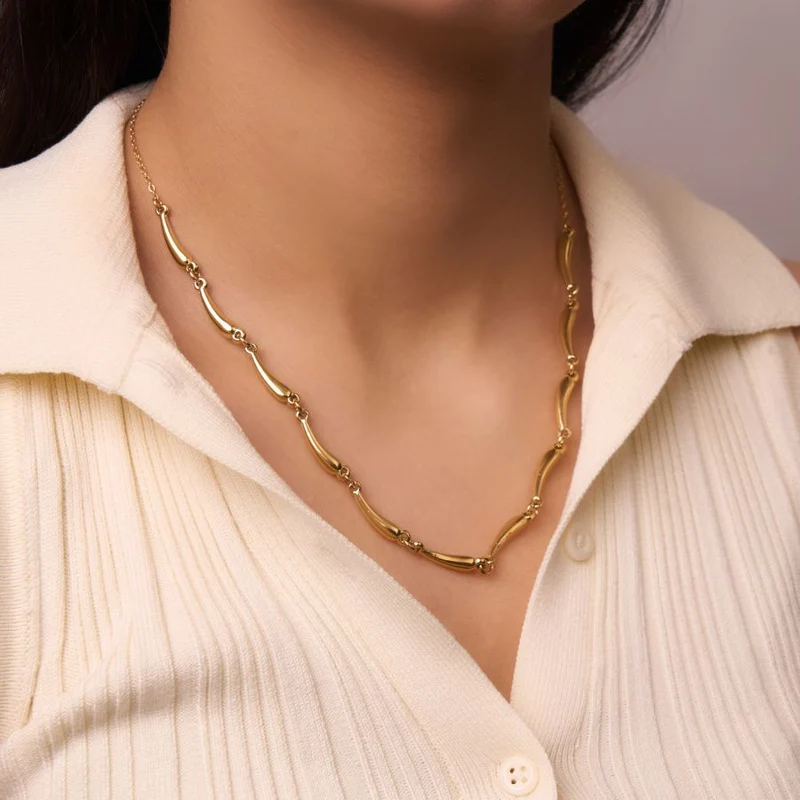 Popular Chunky Kette 14K Vergoldet