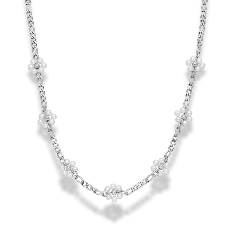 Sweet Life Pearl Flower Kette 14K Vergoldet