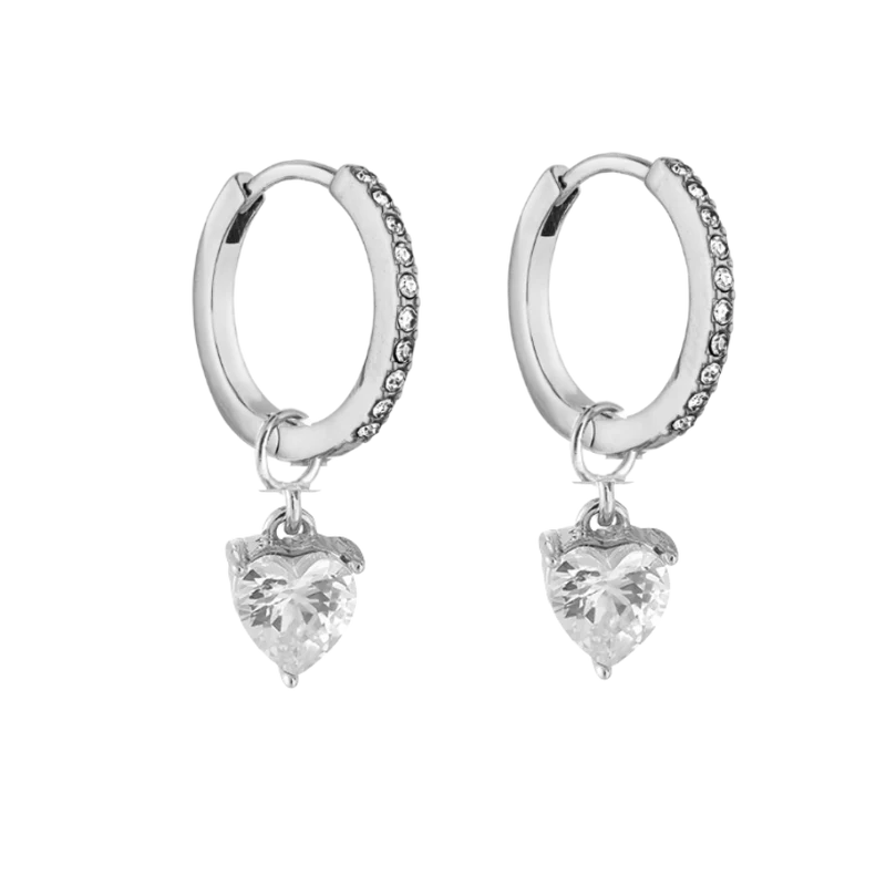 Abbaddon Heart Huggie Ohrringe 14K Vergoldet