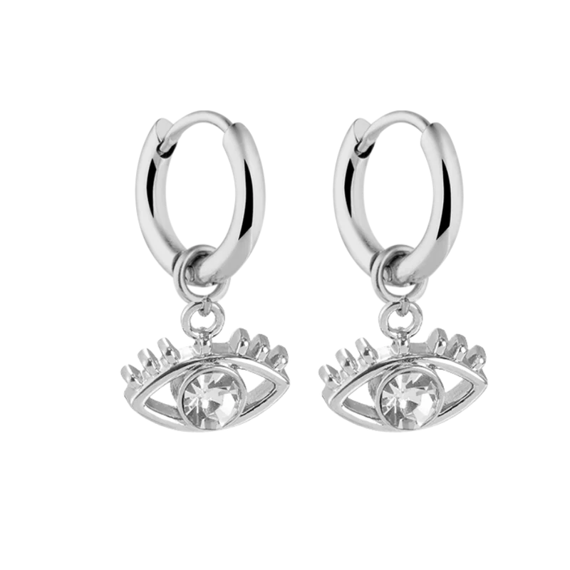 Abbaddon Eye Huggie Ohrringe 14K Vergoldet