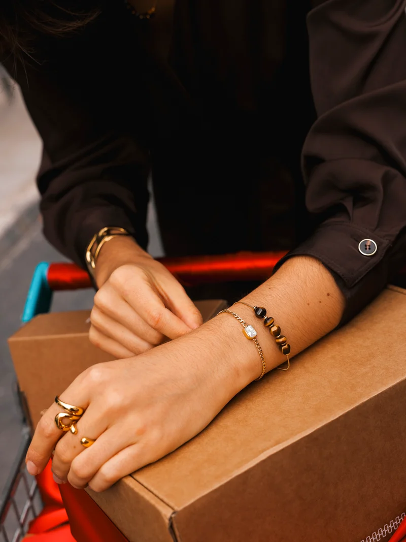 Modern Tiger's Eye ARMBAND
