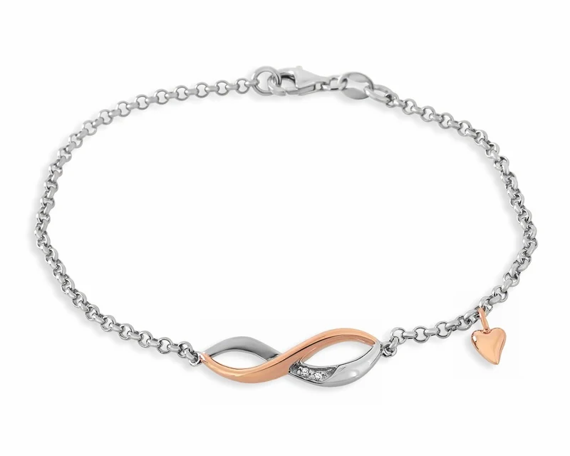 ARMBAND INFINITIY BICOLOR UNENDLICHKEITSZEICHEN DAMEN ARMBAND BICOLOR