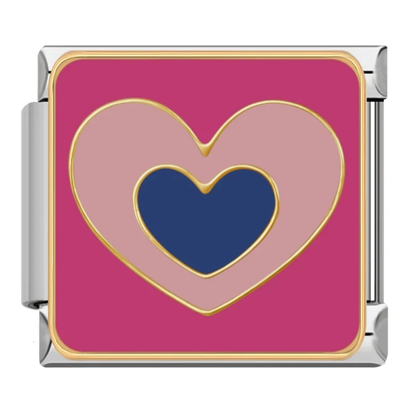 Herz pink/blau
