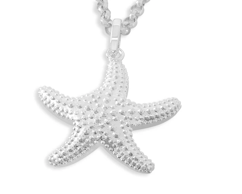 KETTE MIT ANHÄNGER SEESTERN SILBERSCHMUCK DAMEN MARITIMER SCHMUCK SEE STERN