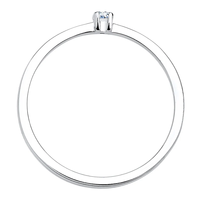 Solitär-Ring | Diamant ( Weiß, 0,03 ct )