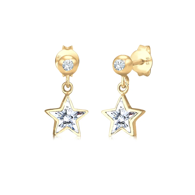 Ohrring Astro | Mit Kristallen von Swarovski® (Weiß)