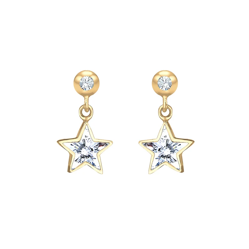 Ohrring Astro | Mit Kristallen von Swarovski® (Weiß)