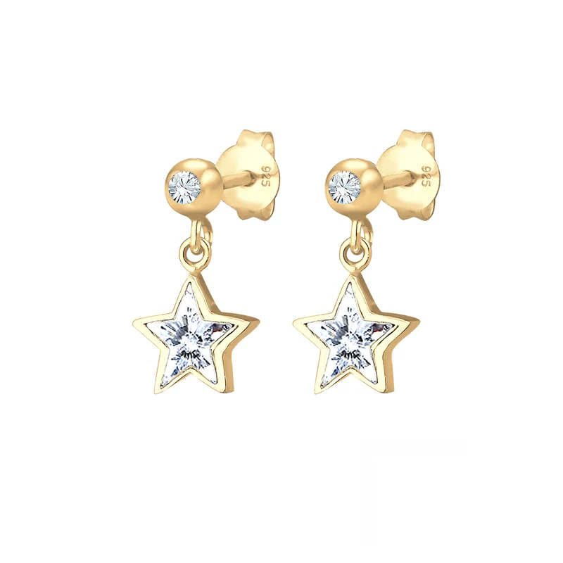 Ohrring Astro | Mit Kristallen von Swarovski® (Weiß)