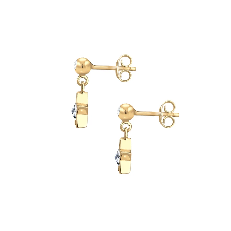 Ohrring Astro | Mit Kristallen von Swarovski® (Weiß)